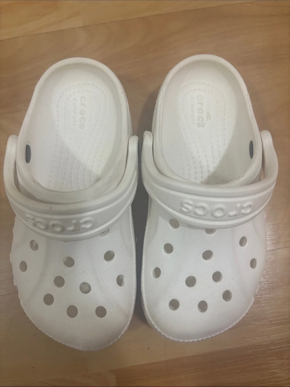 CROCS Kids White Classic Clogs